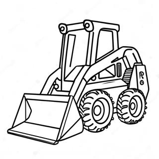 Skid Steer Målarbilder