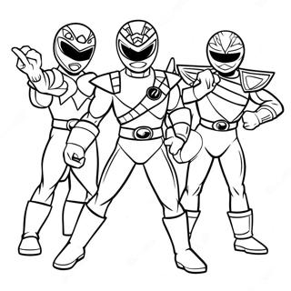 Mighty Morphin Power Ranger Team Farglaggningssida 71164-58819