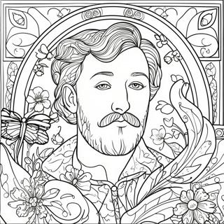 William Morris Art Nouveau Farglaggningssida 71194-58844