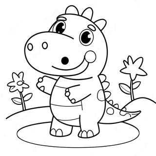 Peppa Pig Dinosaur Malarbild 71393-58995