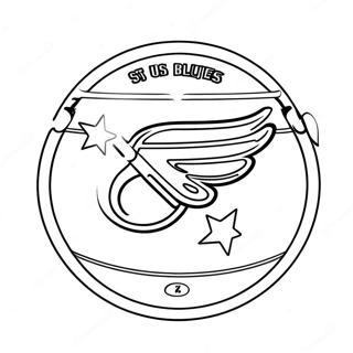 St Louis Blues Logotyp Malarbild 71463-59054