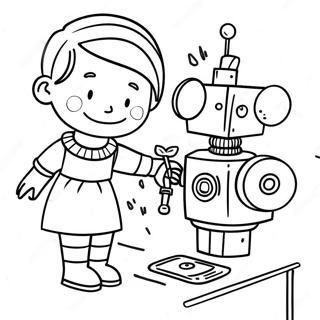 Kreativ Rosie Revere Bygger En Robot Malarbild 71634-59197