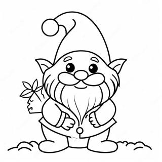 Festlig Julgnome Malarbild 7165-5831