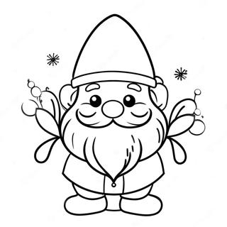 Festlig Julgnome Malarbild 7165-5832