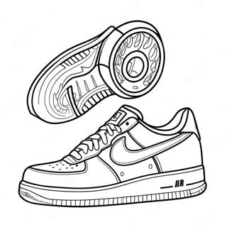 Air Force 1 Sneakers Malarbild 7174-5836