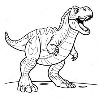 Giganotosaurus Som Ryter Malarbild 72225-59656