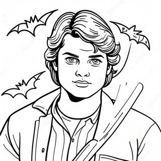 Steve Harrington Med Bat Malarbild 72235-59664