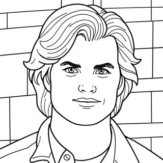 Cool Steve Harrington Med Har Malarbok 72515-59889