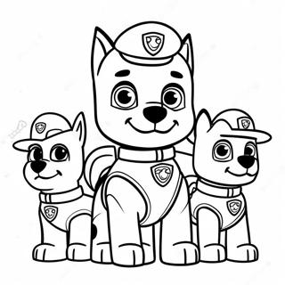 Paw Patrol Moto Pups Målarbilder