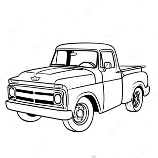 Pickup Truck Malarbild 72934-60214