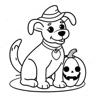 Halloween Hund Malarbild 7324-5954