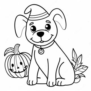 Halloween Hund Malarbild 7324-5956