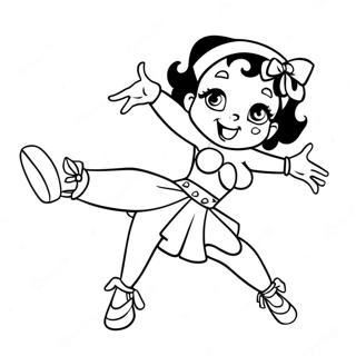 Betty Boop Dansande Malarbild 732-587