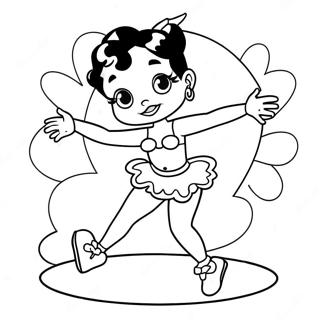 Betty Boop Dansande Malarbild 732-588