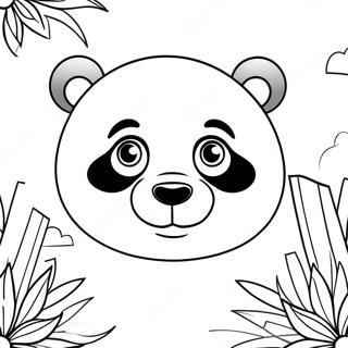 Sot Panda Ansikte Farglaggningssida 73656-60800