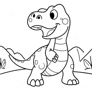 Rex Dinosaurie Ropande Farglaggningssida 73746-60865