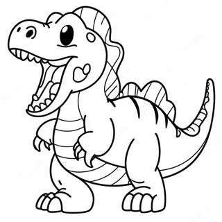 Rex Dinosaurie Ropande Farglaggningssida 73746-60866