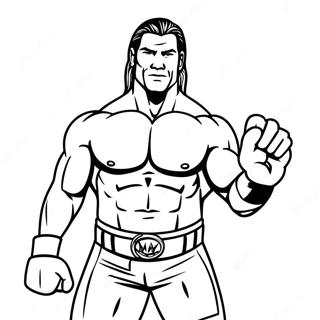 Wwe Superstar Actionpose Malarbild 74286-61294