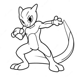 Mewtwo I Stridsstallning Malarbok 772-618