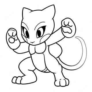 Mewtwo I Stridsstallning Malarbok 772-619