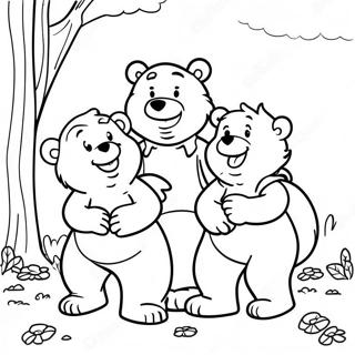 Berenstain Bears Familjeaventyr Malarbild 7735-6286