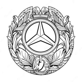 Mercedes Logotyp Farglaggningssida 8094-6571