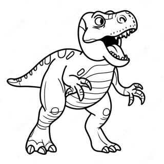 T Rex Som Ryter Farglaggningssida 8176-6629