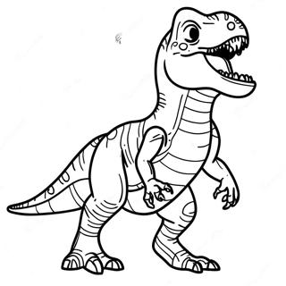 T Rex Som Ryter Farglaggningssida 8176-6630