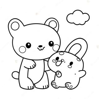 Sota Rilakkuma Och Cinnamoroll Vanner Malarbild 8546-7003