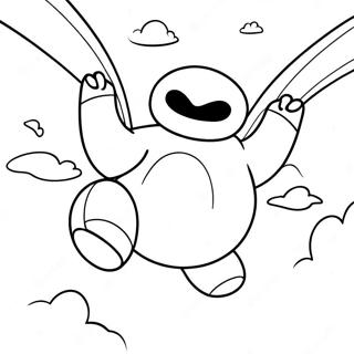 Baymax Flyger I Himlen Malarbild 8586-7034