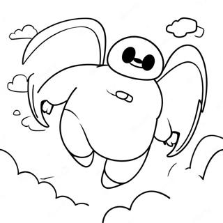 Baymax Flyger I Himlen Malarbild 8586-7035