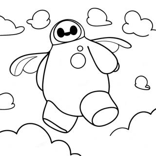 Baymax Flyger I Himlen Malarbild 8586-7036