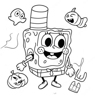 Halloween Spongebob Malarbok 8625-7062