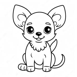 Sot Chihuahua Valp Malarbild 8817-7209