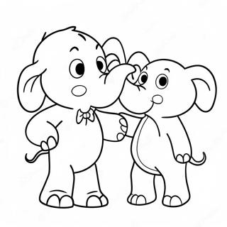 Elefant Och Piggie Farglaggningssida 8896-7272