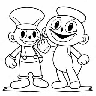 Cuphead Och Mugman Aventyr Farglaggningssida 892-713