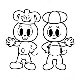 Cuphead Och Mugman Aventyr Farglaggningssida 892-714