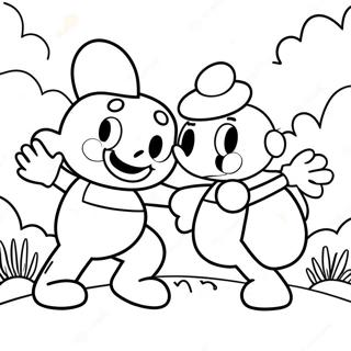 Cuphead Och Mugman Aventyr Farglaggningssida 892-716