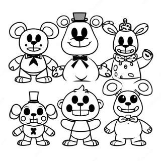 Five Nights At Freddys Mardromskaraktarer Malarbild 8936-7302