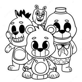 Five Nights At Freddys Mardromskaraktarer Malarbild 8936-7303