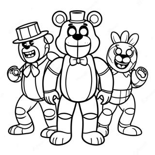 Five Nights At Freddys Mardromskaraktarer Malarbild 8936-7304