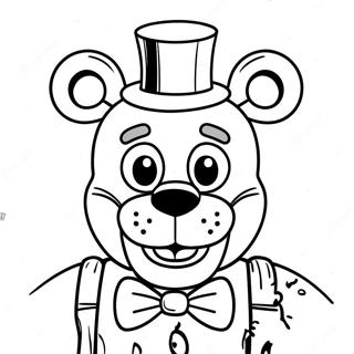 Skrammande Freddy Fazbear Malarbild 8937-7305