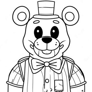 Skrammande Freddy Fazbear Malarbild 8937-7306