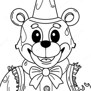 Skrammande Freddy Fazbear Malarbild 8937-7307