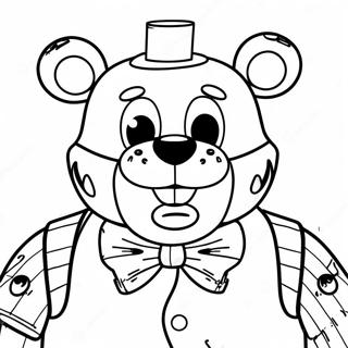 Skrammande Freddy Fazbear Malarbild 8937-7308