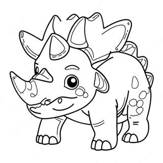 Triceratops Malarbild 8956-7320