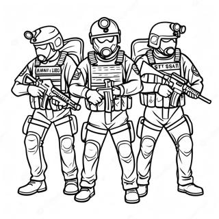 Swat Team Malarbild 9066-7408