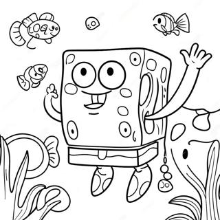 Spongebob Fyrkant Underwater Adventure Malarbok 912-729