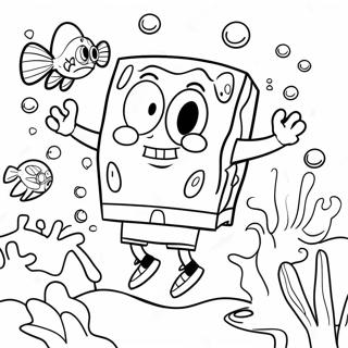 Spongebob Fyrkant Underwater Adventure Malarbok 912-730