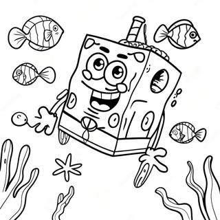 Spongebob Fyrkant Underwater Adventure Malarbok 912-731